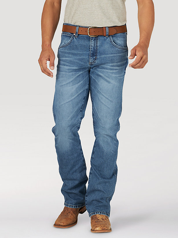 The Wrangler Retro® Green Jean: Men's Slim Boot