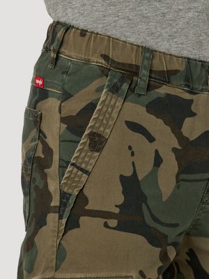 Boy's Wrangler&reg; Free To Stretch Gamer Cargo Pant (4-7) in Camo