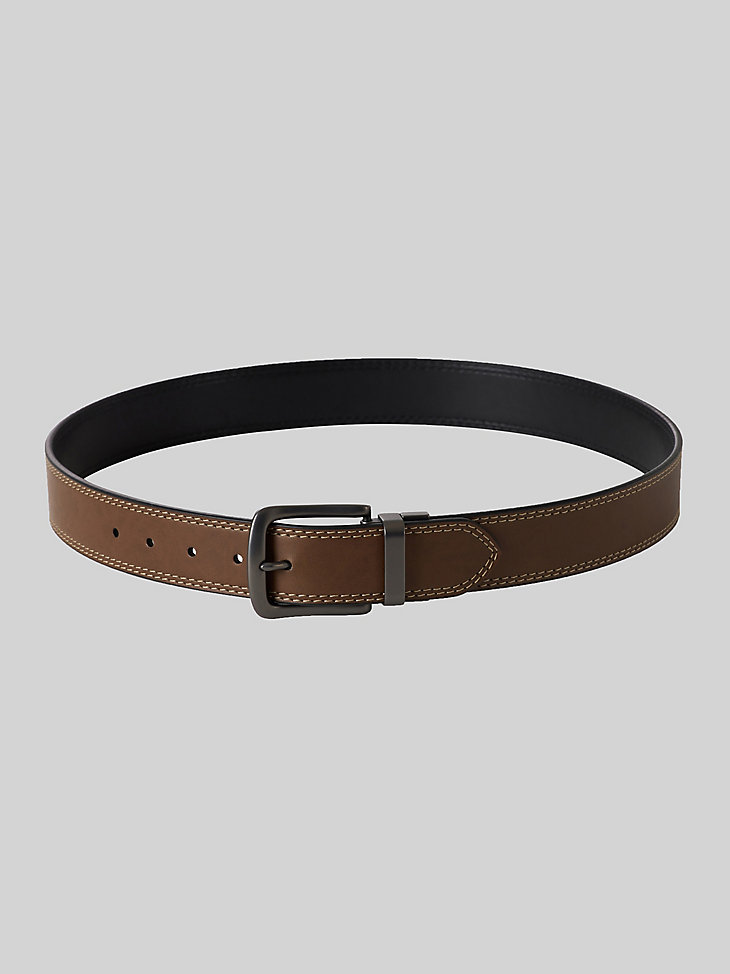 Men's Reversible Leather Belt in Dark Brown alternative view
