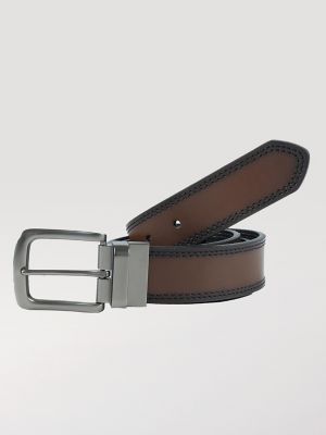 Men\'s Burnished Edge Reversible Belt