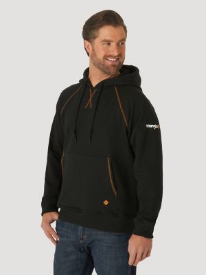 Wrangler® FR Flame Resistant Long Sleeve Pullover Hoodie in Black