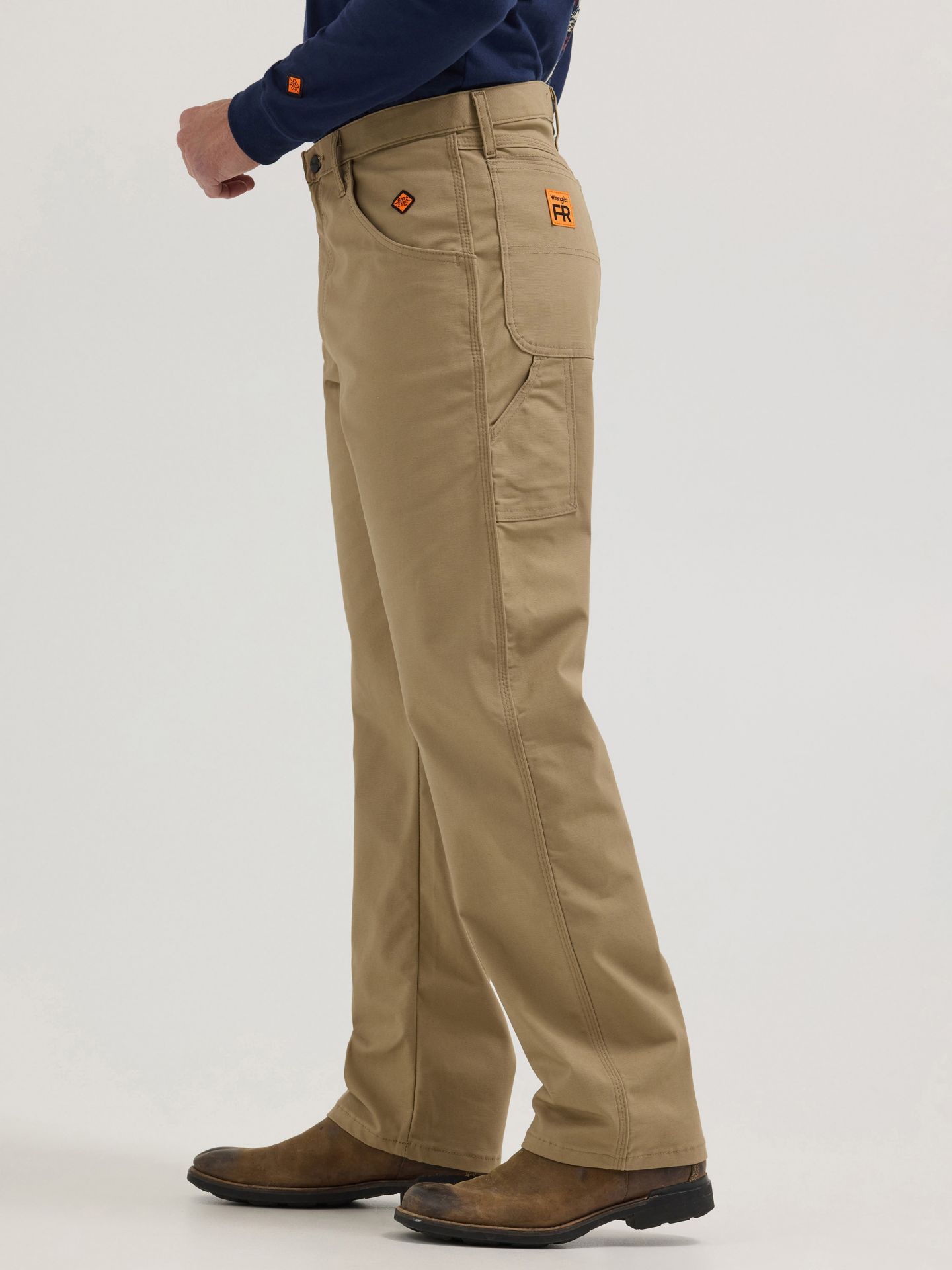 Мужские брюки Wrangler FR Flame-Resistant Riggs Carpenter, цвет: Хаки — фото 2