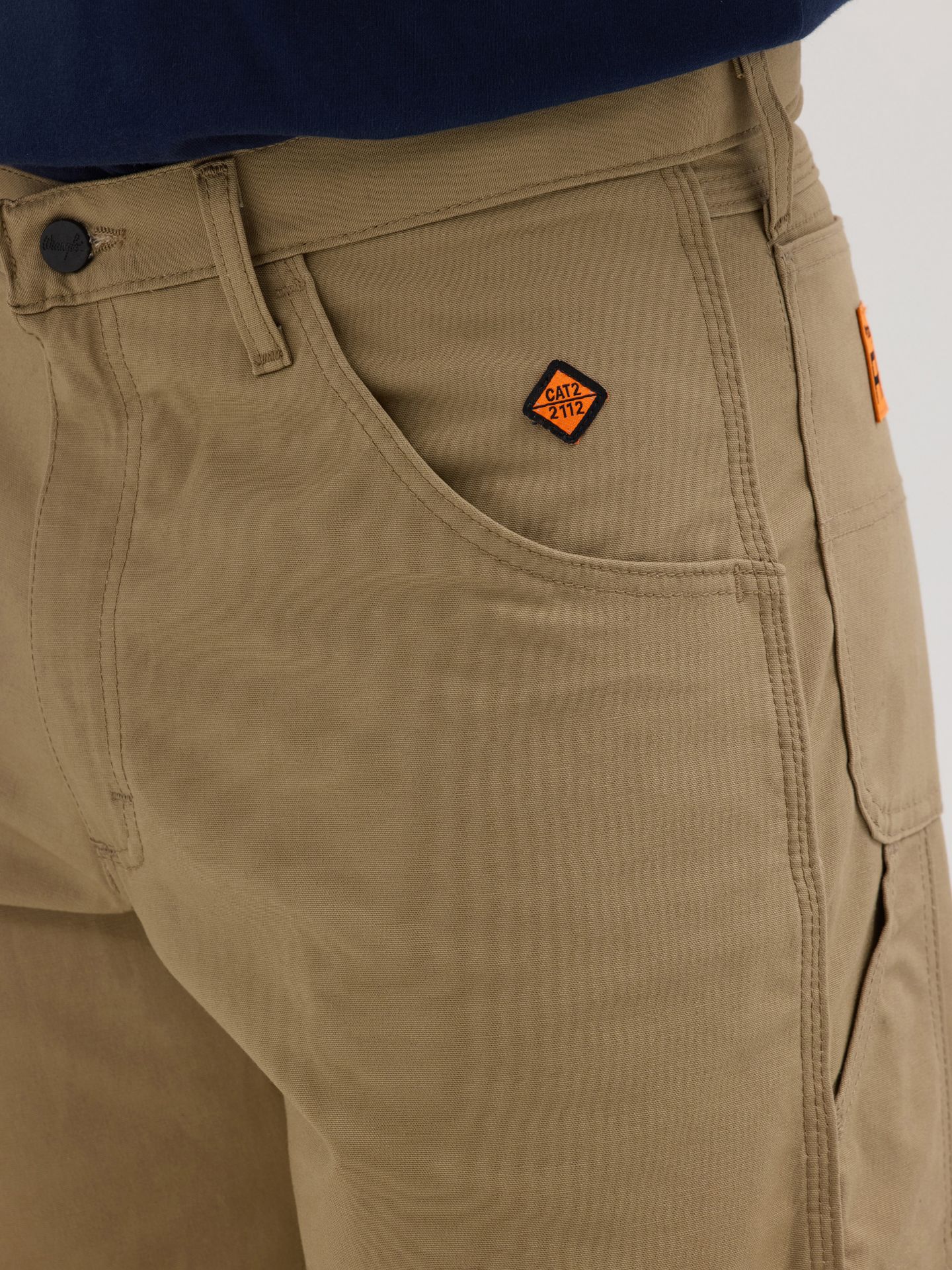 Мужские брюки Wrangler FR Flame-Resistant Riggs Carpenter, цвет: Хаки — фото 4
