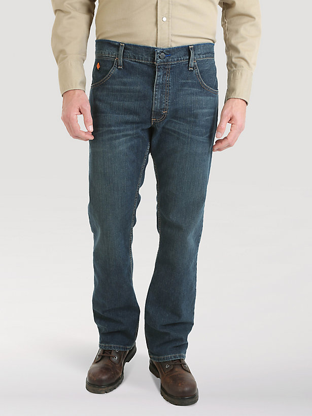 Wrangler Retro® FR Flame Resistant Slim Boot Jean in Caden Dark Tint