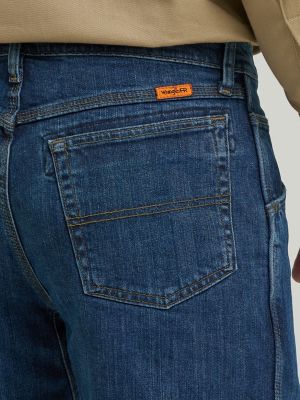 Wrangler&reg; FR Flame Resistant Advanced Comfort Relaxed Fit Jean in Midstone alternative view 4