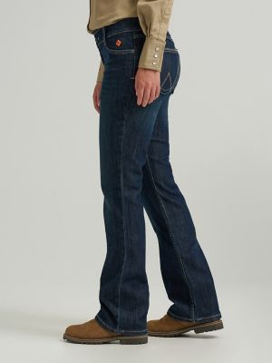 Women's Wrangler Retro&reg; Flame Resistant Mae Bootcut Work Jean in Cherry Point