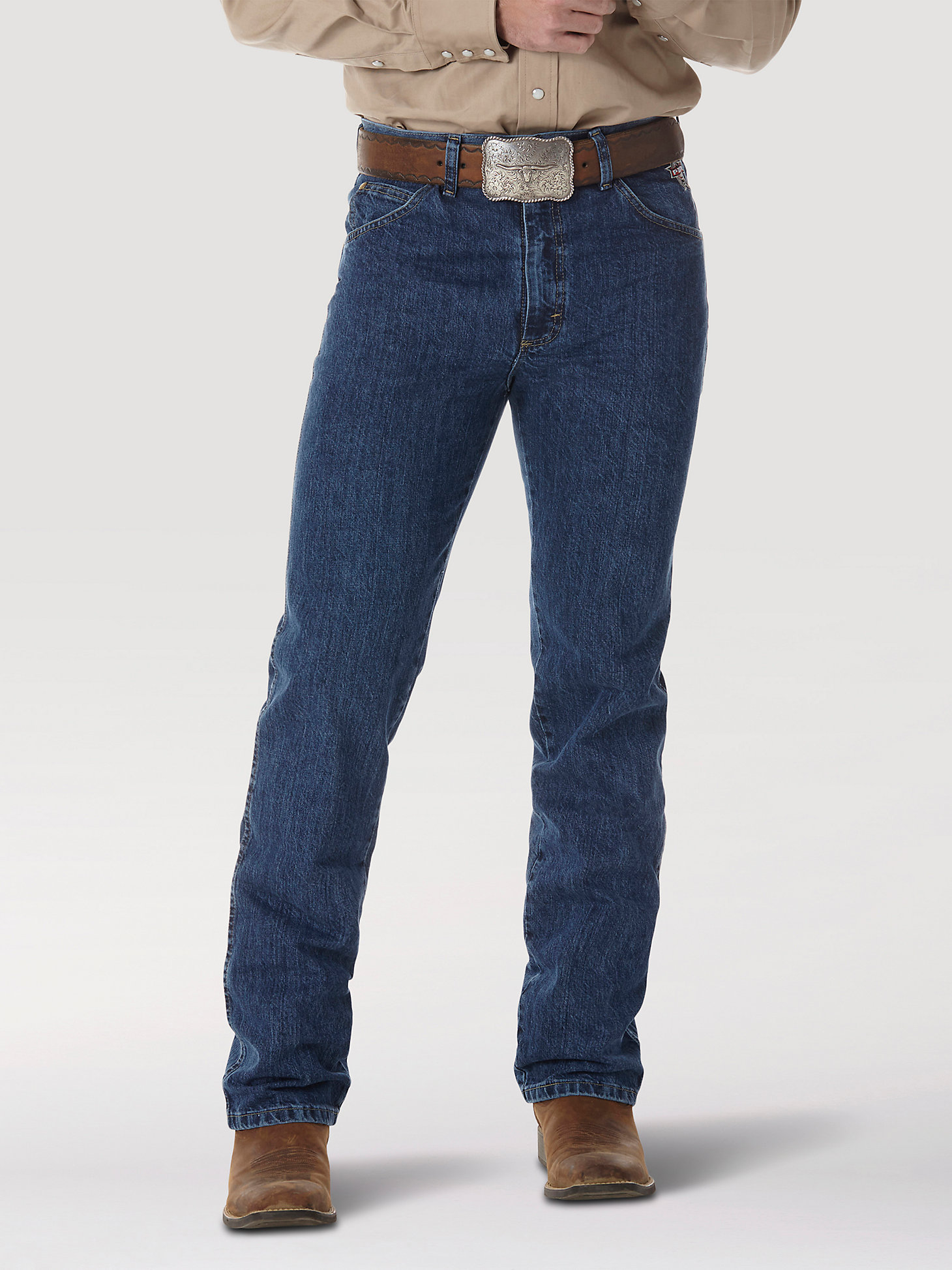 Men's Wrangler® PBR® Slim Fit Jean in Authentic Stone main view