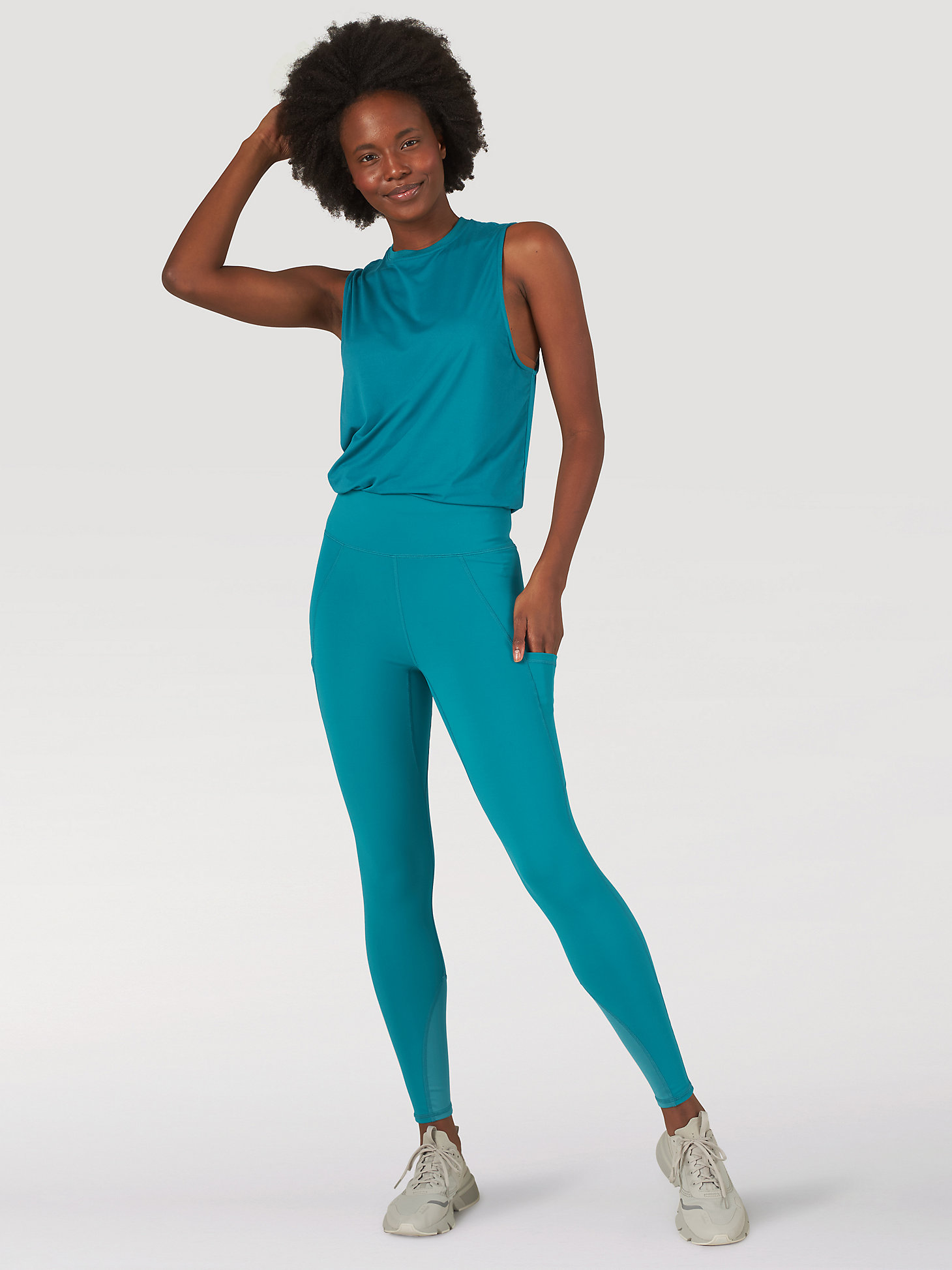 ATG By Wrangler™ Women's Compression Leggings in Exotic Plume alternative view 5