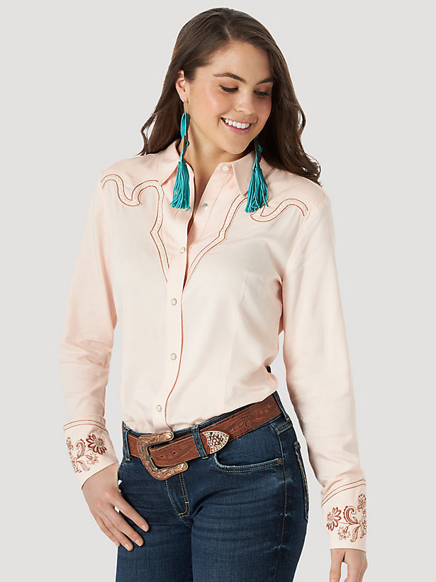Women's Wrangler Retro® Vintage Western Yoke Shirt
