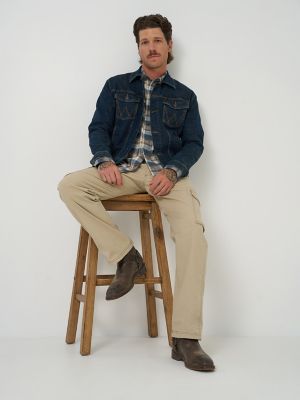 Mens Cargo Pant:Khaki:34:34 alternative view 6