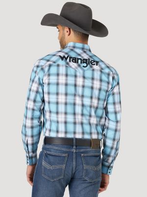 wrangler plaid western shirt