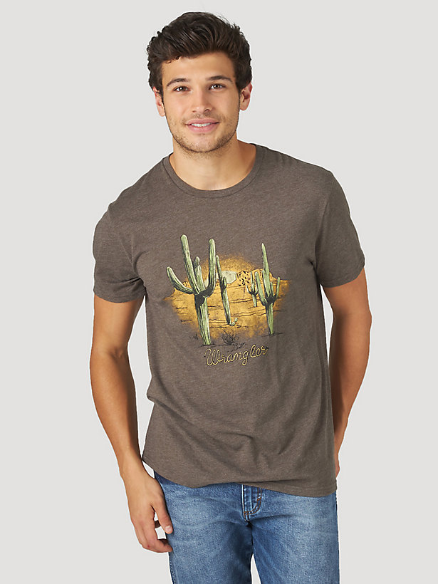 Men's Desert Cactus Graphic T-Shirt