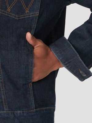 Men's Denim Trucker Jacket in Washed Indigo - Thursday