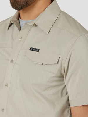 wrangler khaki shirt