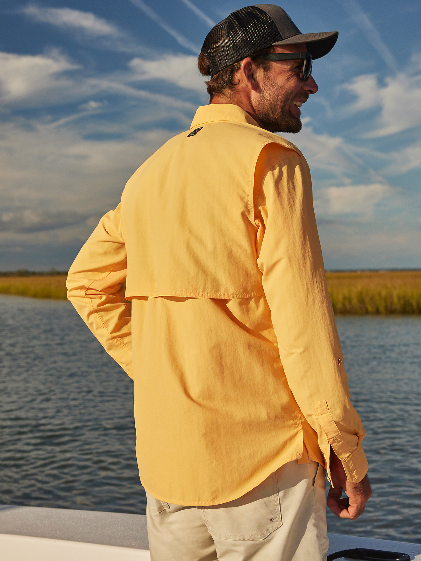 ATG By Wrangler™ Men's Angler Long Sleeve Shirt in Chamois alternative view 1