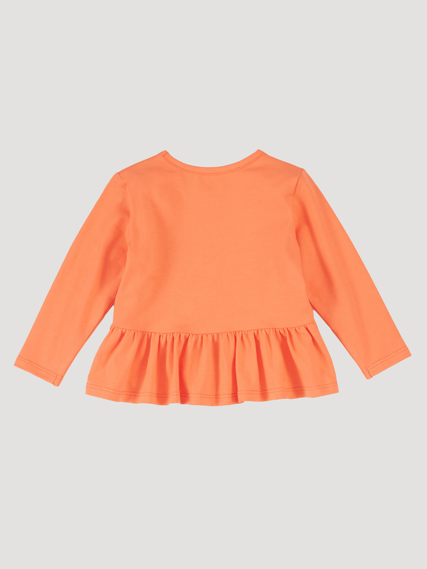Toddler Girl Long Sleeve Rodeo Ready Graphic Tee in Orange alternative view 1