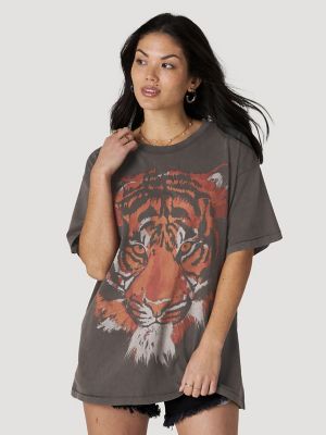 KIDS - VINTAGE TIGER TEE - RED