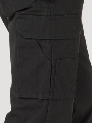 Wrangler ripstop cargo hot sale pants black