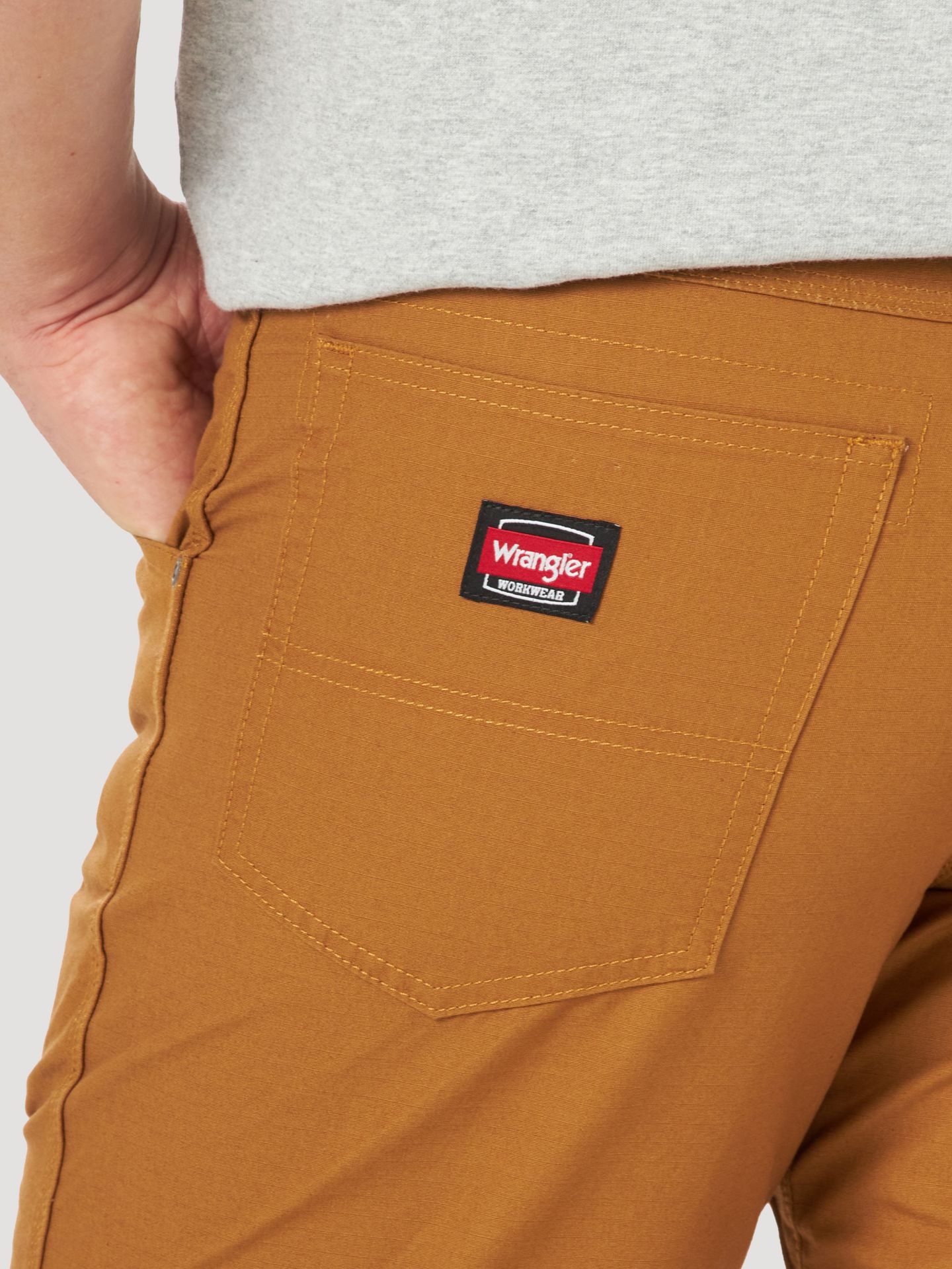Мужские брюки Wrangler Workwear Technician Pant, цвет: Acorn — фото 5