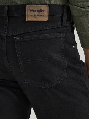 Men's Wrangler Authentics® Regular Fit Cotton Jean in Black