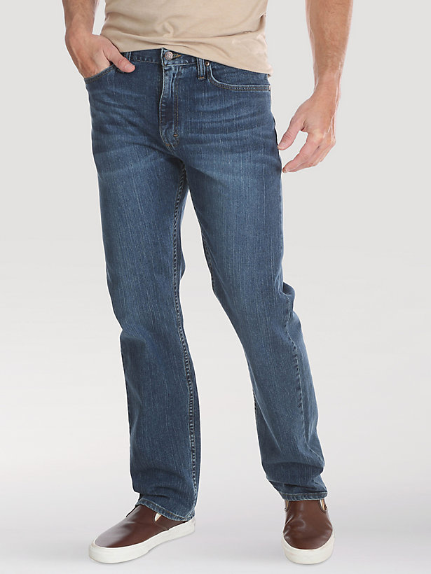 Men's Wrangler Authentics® Regular Fit Flex Jean in Blue Ocean