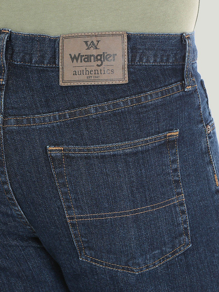 Men's Wrangler Authentics® Regular Fit Flex Jean in Indigo Dark alternative view 3