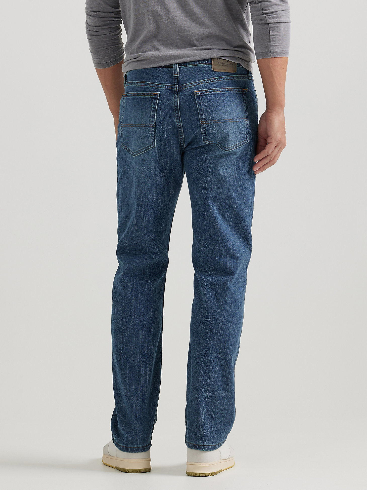 Men's Wrangler Authentics® Regular Fit Comfort Waist Jean in Blue Ocean alternative view 1