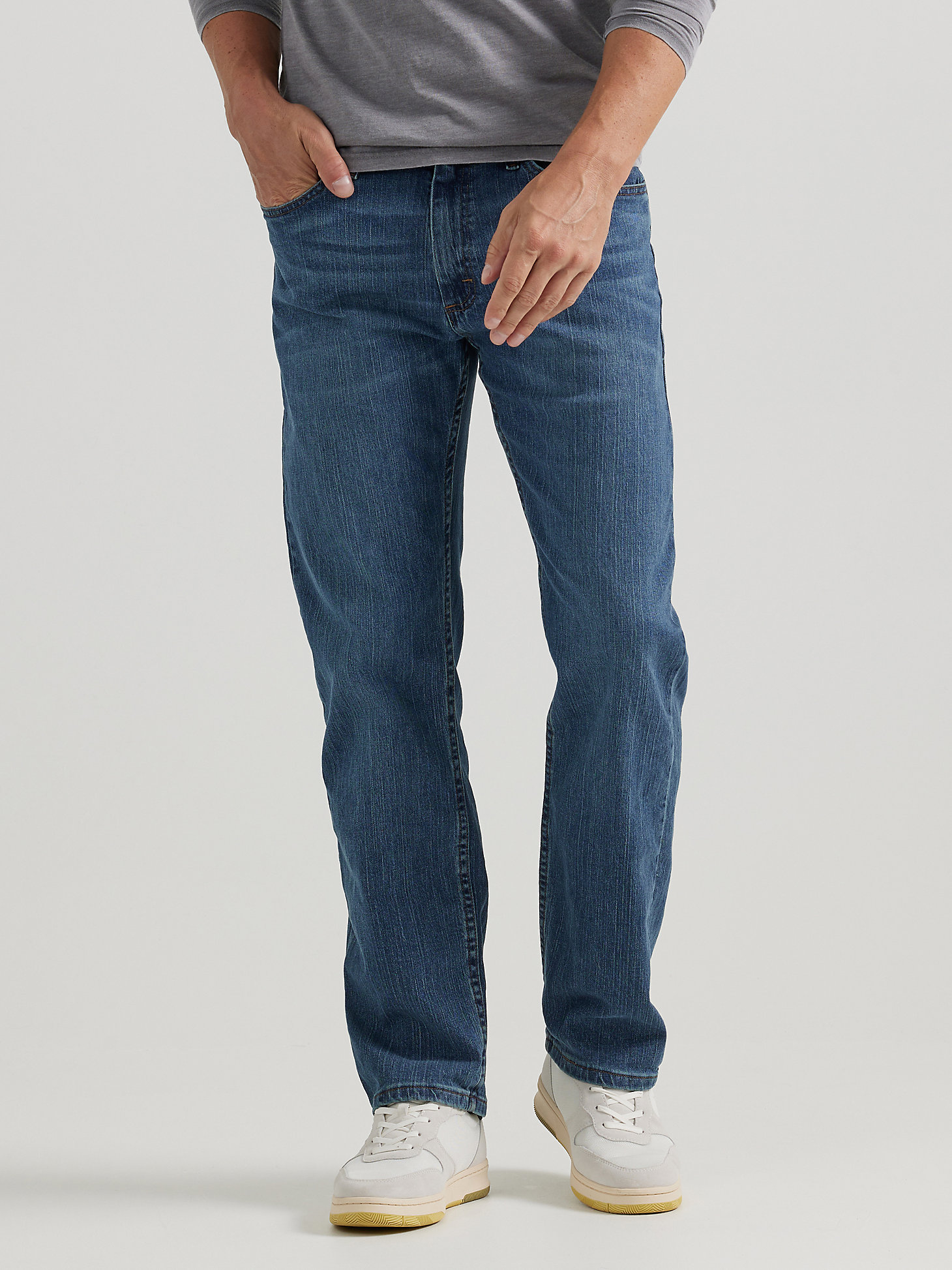 Men's Wrangler Authentics® Regular Fit Comfort Waist Jean in Blue Ocean main view