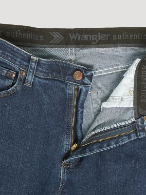 Mens Wrangler Authentics® Regular Fit Comfort Waist Jean Dark Wash Denim Wrangler® 7485