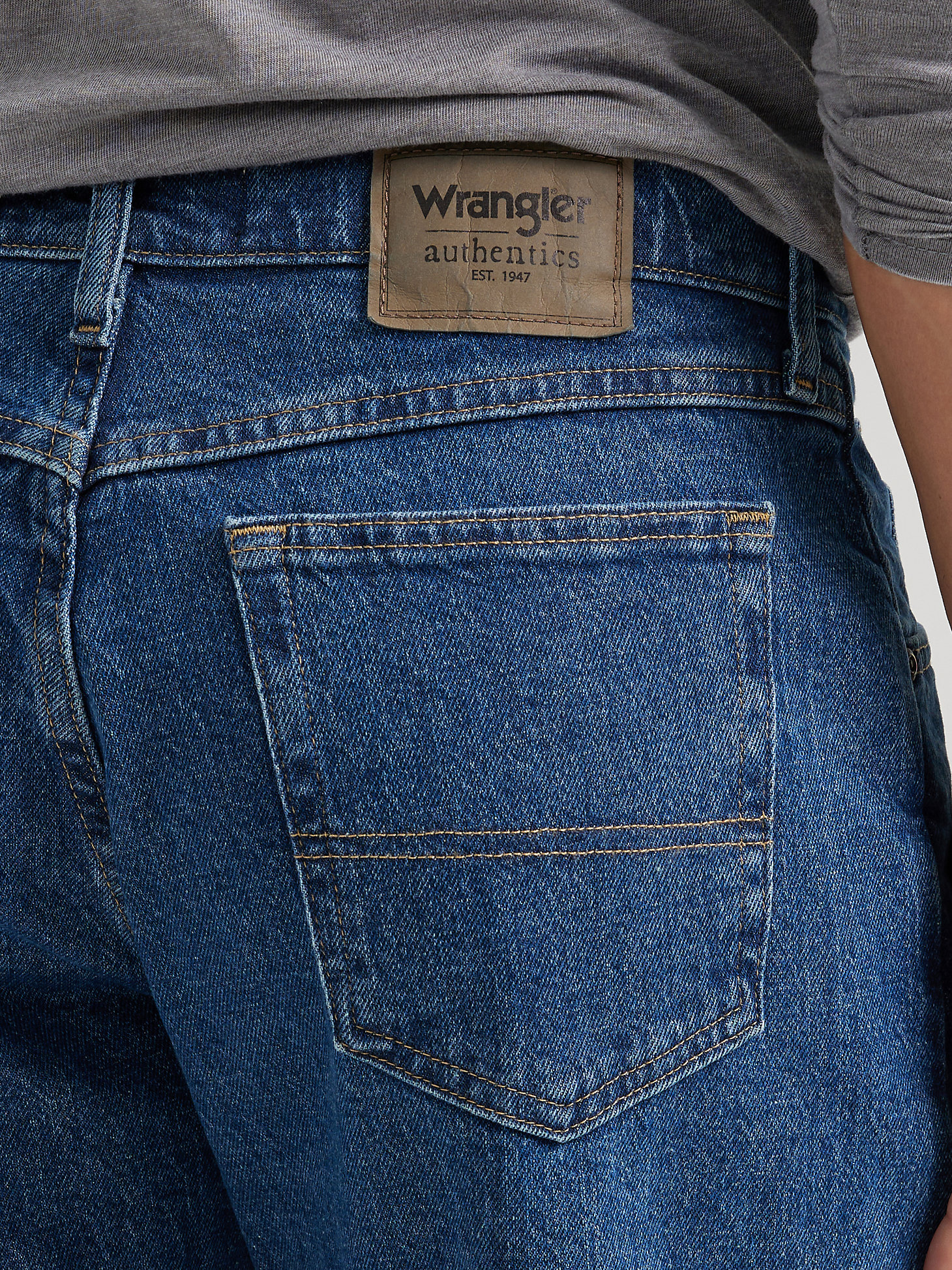 Men's Wrangler Authentics® Relaxed Fit Flex Jean in Dark Stonewash alternative view 2