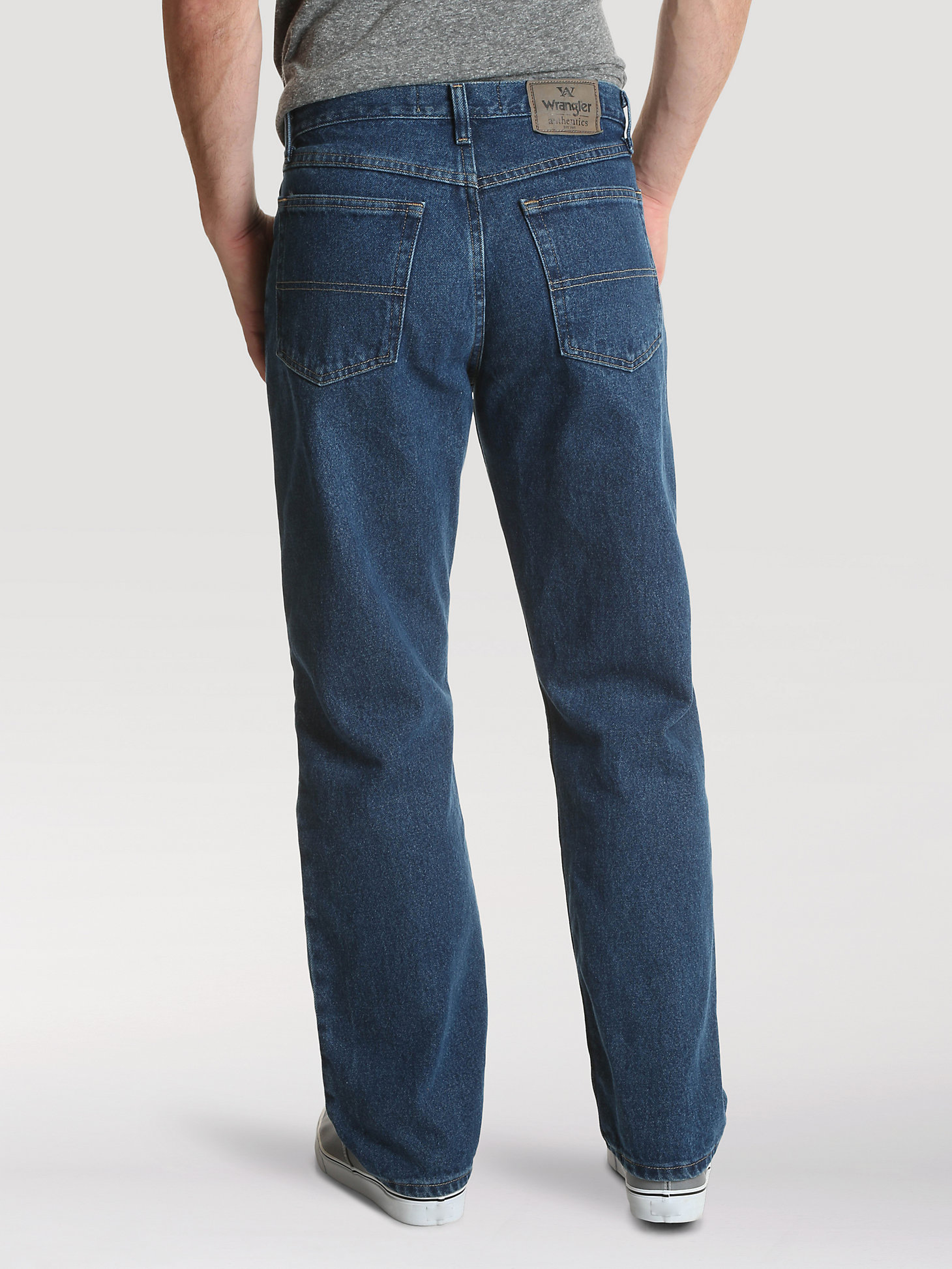 Men's Wrangler Authentics® Relaxed Fit Cotton Jean in Dark Stonewash alternative view 1
