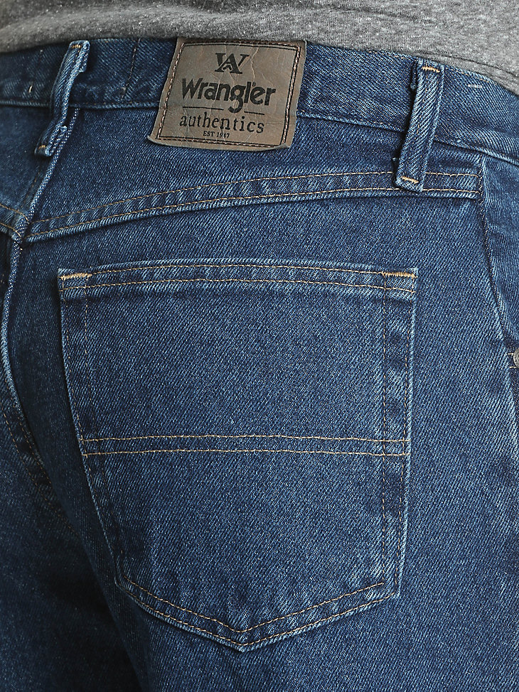 Men's Wrangler Authentics® Relaxed Fit Cotton Jean in Dark Stonewash alternative view 3