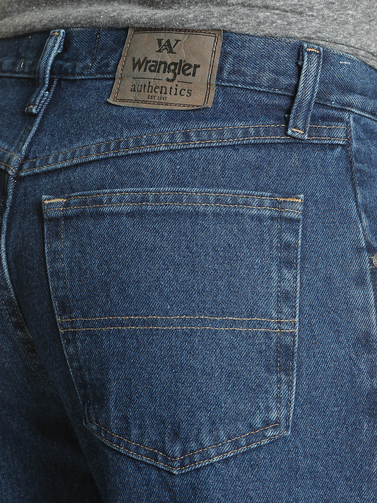 Men's Wrangler Authentics® Relaxed Fit Cotton Jean in Dark Stonewash alternative view 3