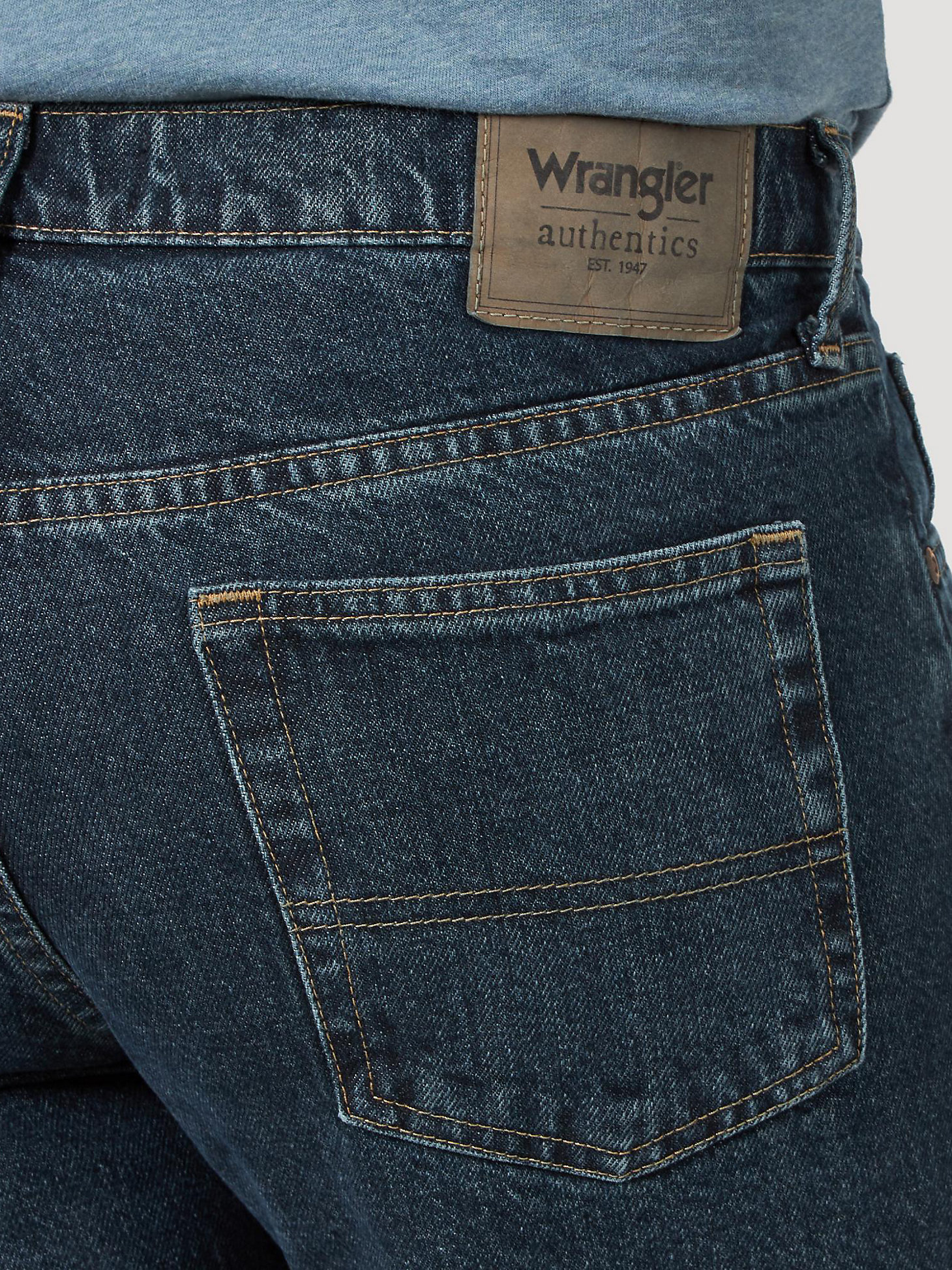 Men's Wrangler Authentics® Relaxed Fit Cotton Jean in Storm alternative view 3
