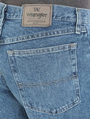 Men's Wrangler Authentics® Relaxed Fit Cotton Jean in Vintage Stone