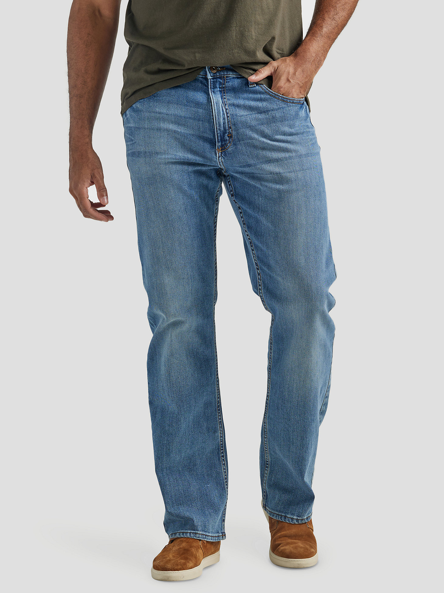 Men's Wrangler Authentics® Relaxed Fit Bootcut Jean in Riptide main view