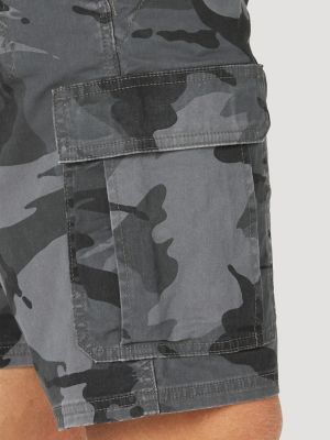 Wrangler Authentics Klassieke stretch cargoshorts voor heren, Antraciet