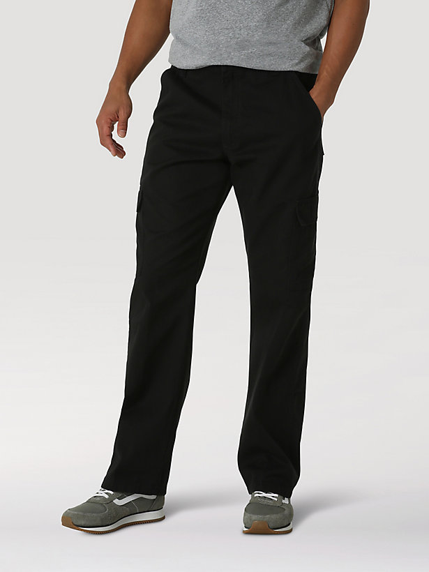 Men's Wrangler Authentics® Relaxed Cargo Pant in Black