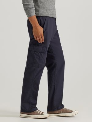 Full Blue Big & Tall Men's Cargo Pants 100% Cotton 42 X 28 Navy