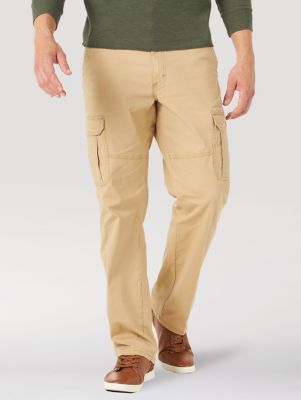 Wrangler Authentics Mens Relaxed Fit Stretch Cargo Pant