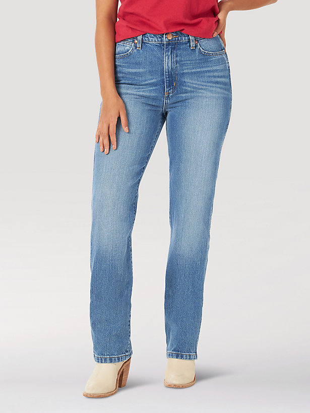 Women's Wrangler Rooted Collection™ USA High Rise Straight Leg Jean