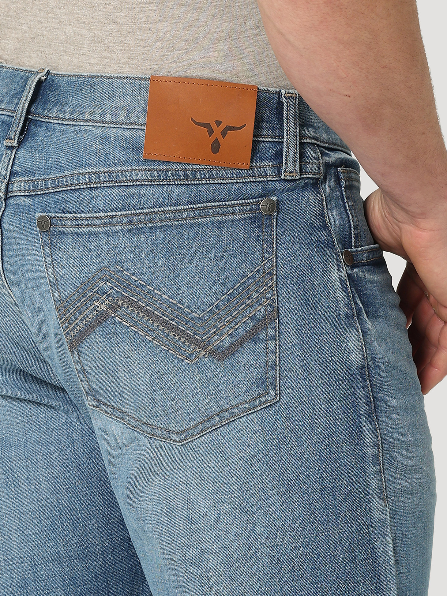 Men's Wrangler® 20X® No. 42 Vintage Bootcut Jean in Mist alternative view 4