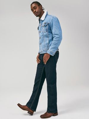 Wrangler® Western Sherpa Lined Denim Jacket in AW Wash