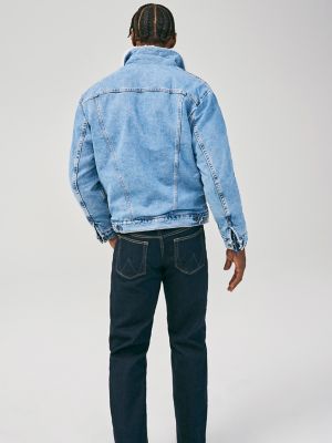 Wrangler® Western Sherpa Lined Denim Jacket in AW Wash