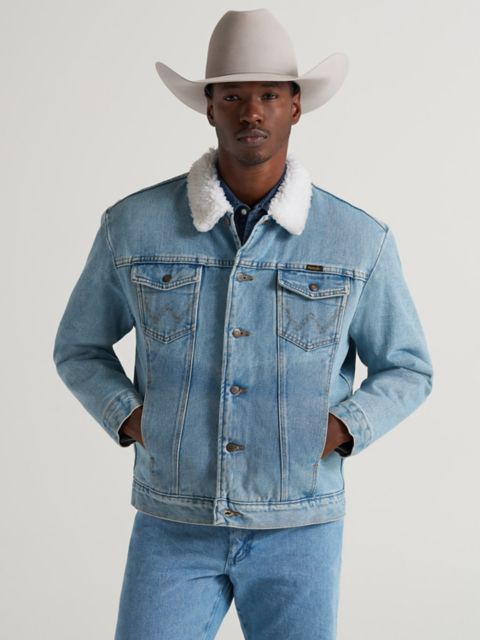 Мужские куртки Wrangler Western Sherpa Lined Denim Jacket