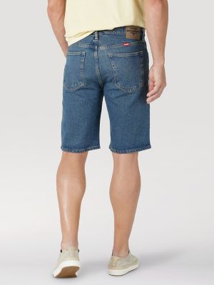 men's wrangler five star premium 5 pocket relaxed denim short