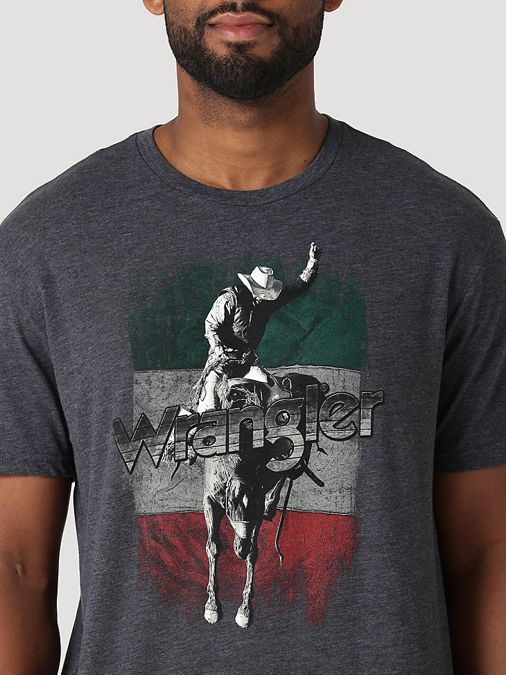 Men's Mexico Horse Rider Graphic T-Shirt in Navy Heather alternative view