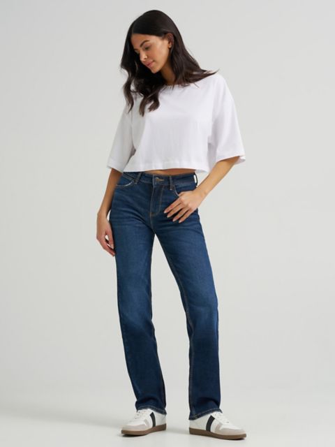 Женские джинсы Wrangler Women's Wrangler® High Rise True Straight Leg Jean