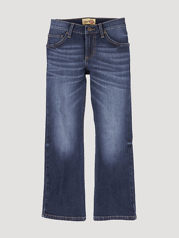 Boy's Wrangler® 20X® Vintage Bootcut Slim Fit Jean (8-20) in Lagoon