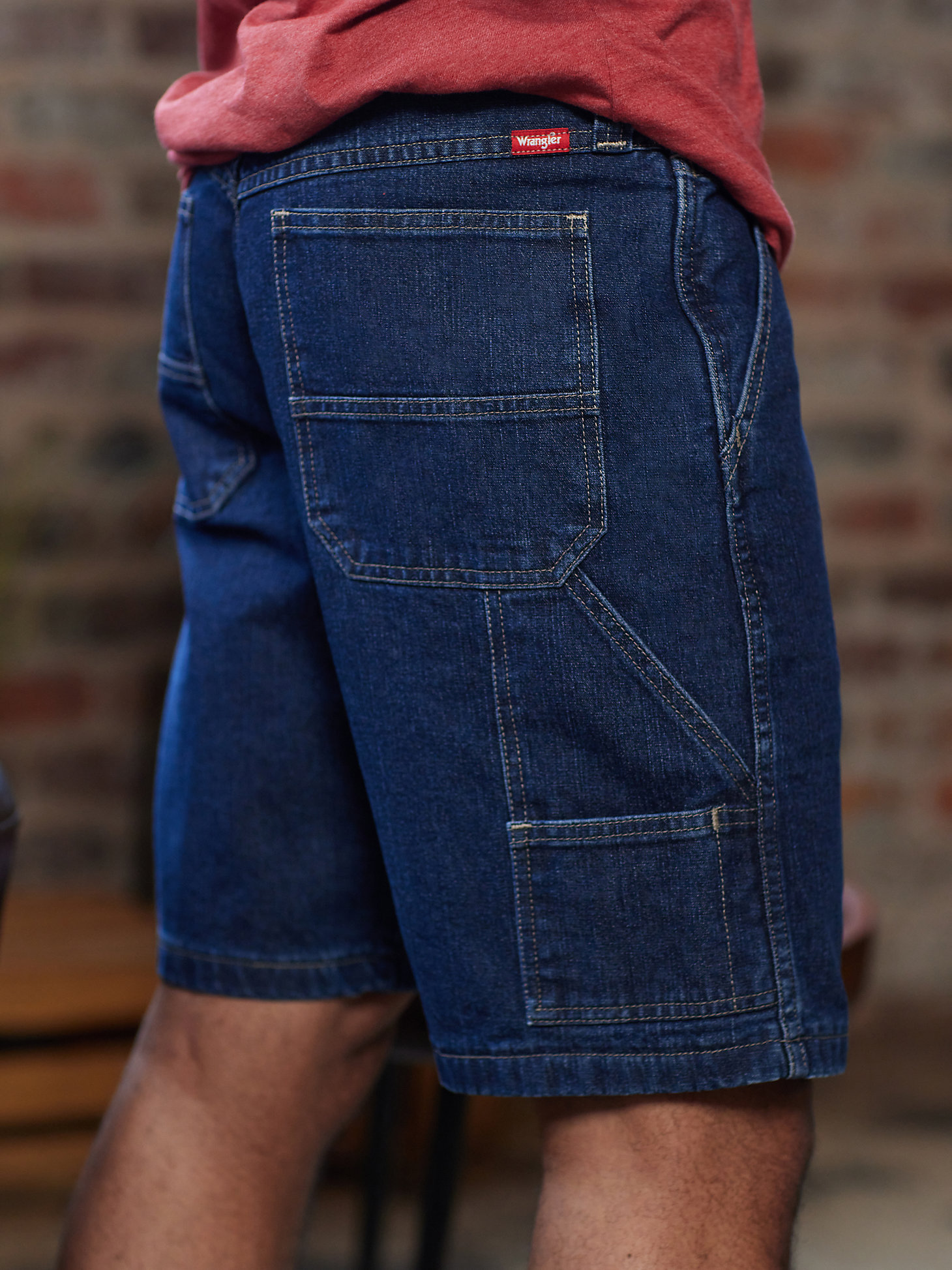 Men's Wrangler® Five Star Premium Carpenter Shorts in Dark Vintage main view